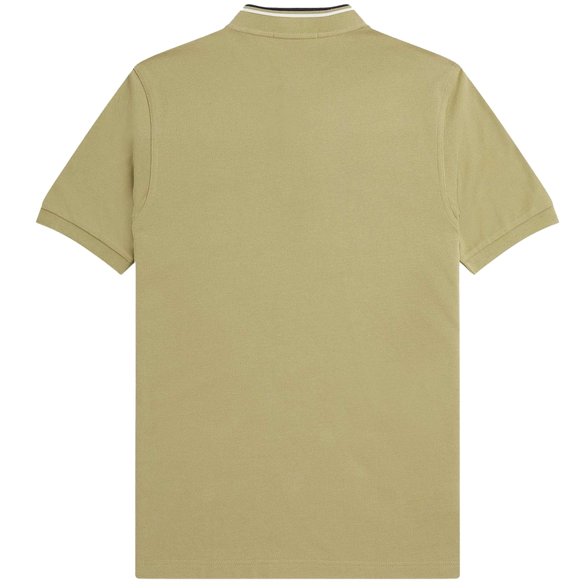 Fred Perry M4 Bomber Collar Polo Shirt - Warm Stone