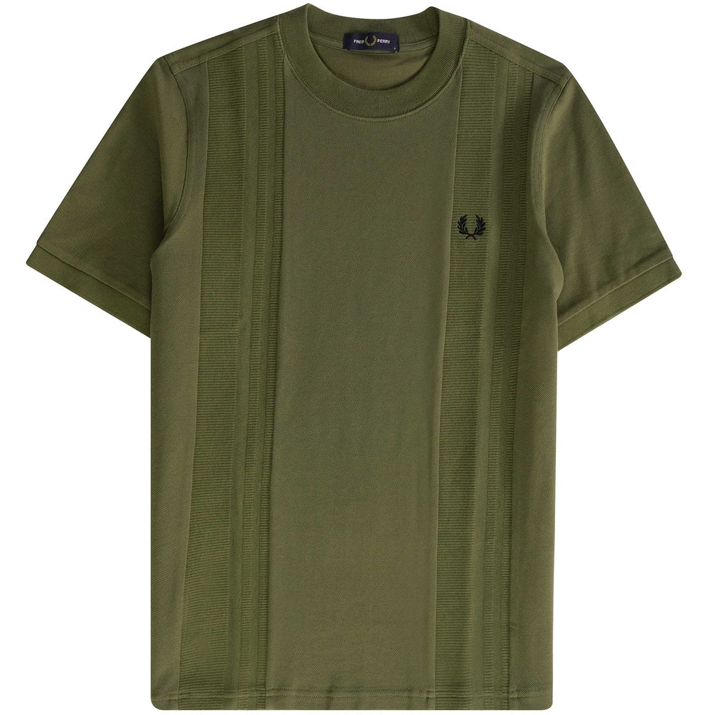Fred Perry M5 Rib Insert T-shirt - Uniform Green