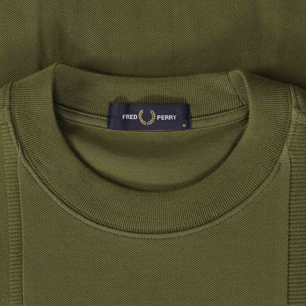 Fred Perry M5 Rib Insert T-shirt - Uniform Green