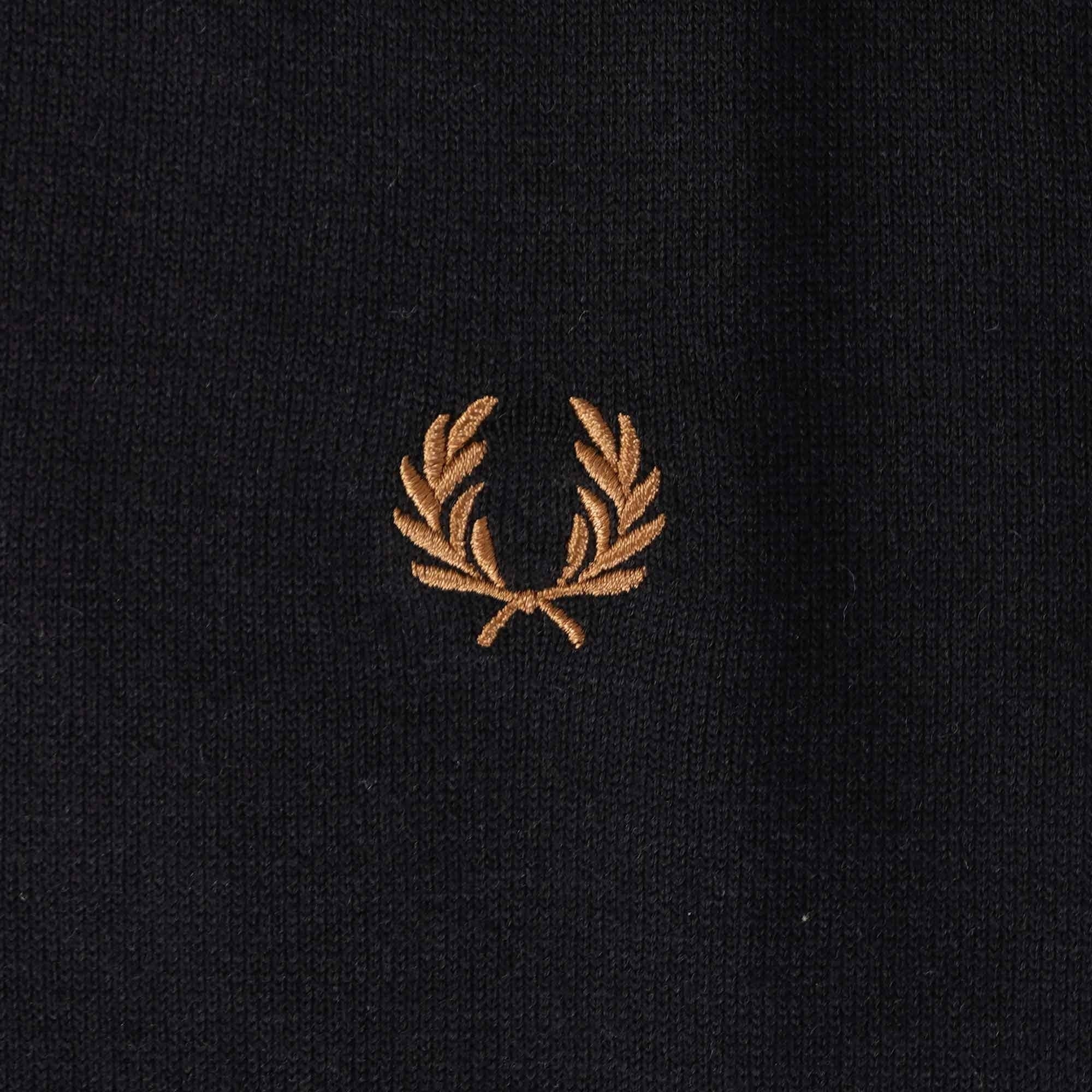 Fred Perry K4 Classic Long Sleeve Knitted Shirt - Black
