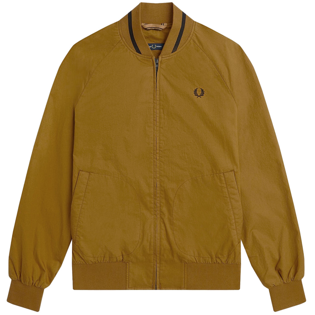 Fred Perry J3 Tennis Bomber Jacket - Dark Caramel
