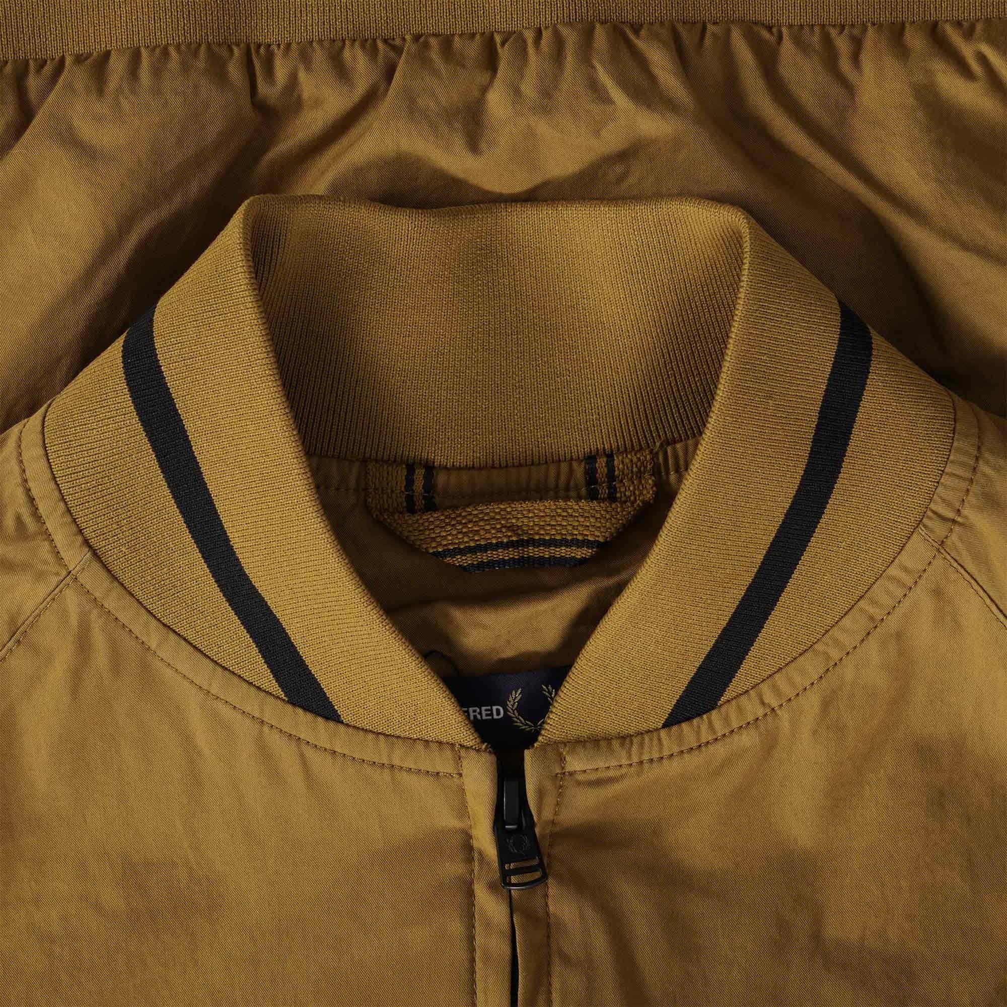 Fred Perry J3 Tennis Bomber Jacket - Dark Caramel