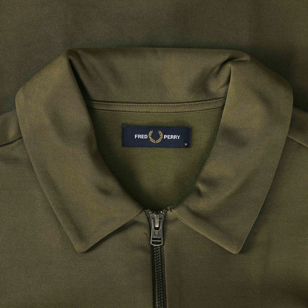 Fred Perry M5 Collared Zip Through Track Jacket - Uniform Green