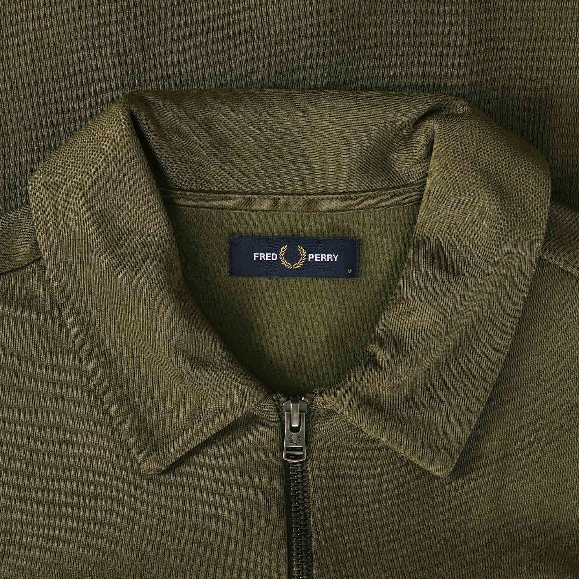 Fred Perry M5 Collared Zip Through Track Jacket - Uniform Green