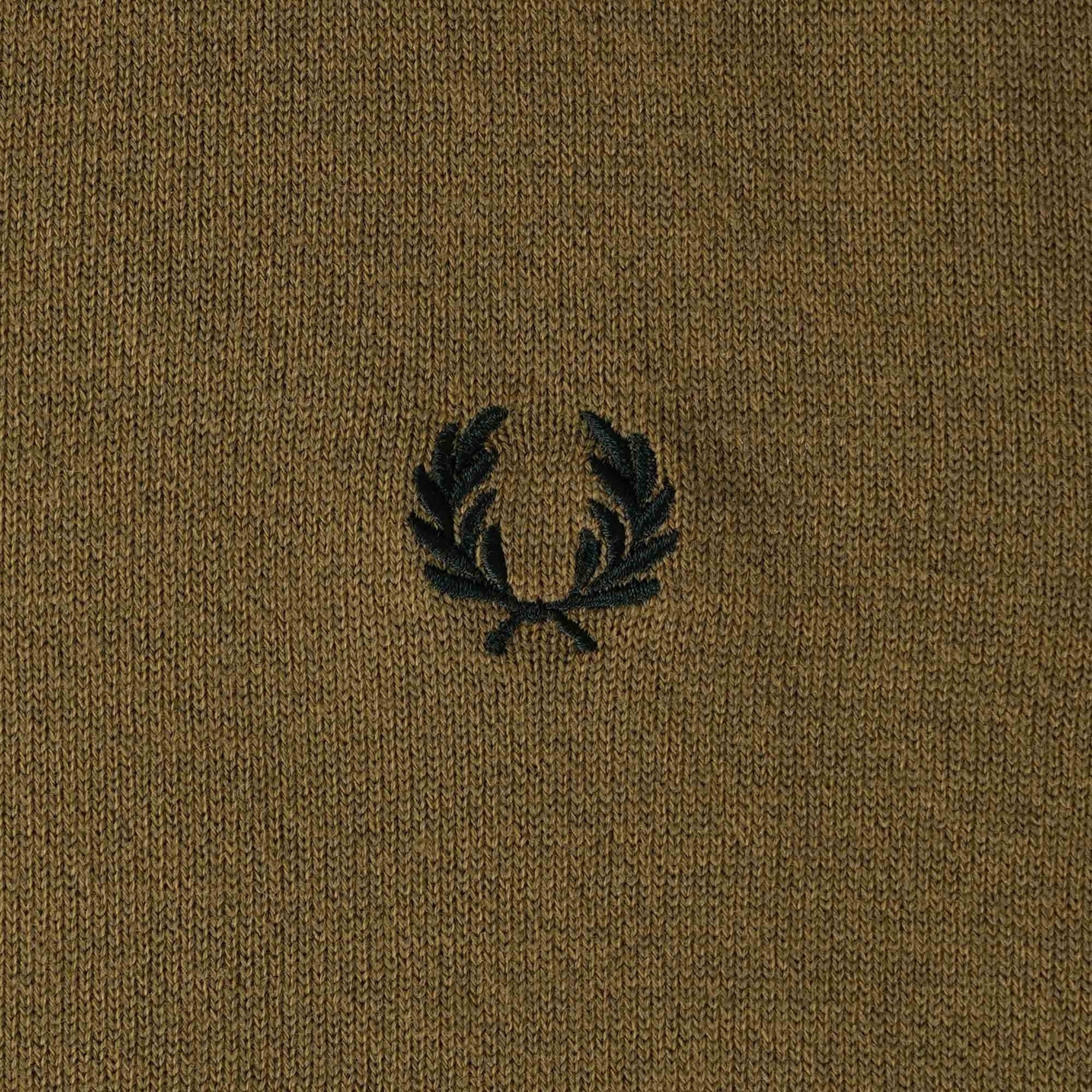 Fred Perry K4 Classic Zip Through Cardigan - Shaded Stone