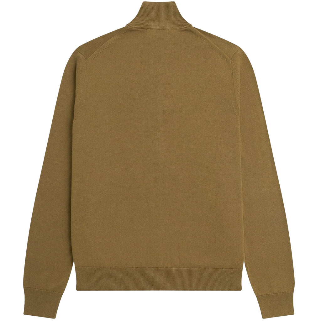 Fred Perry K4 Classic Zip Through Cardigan - Shaded Stone