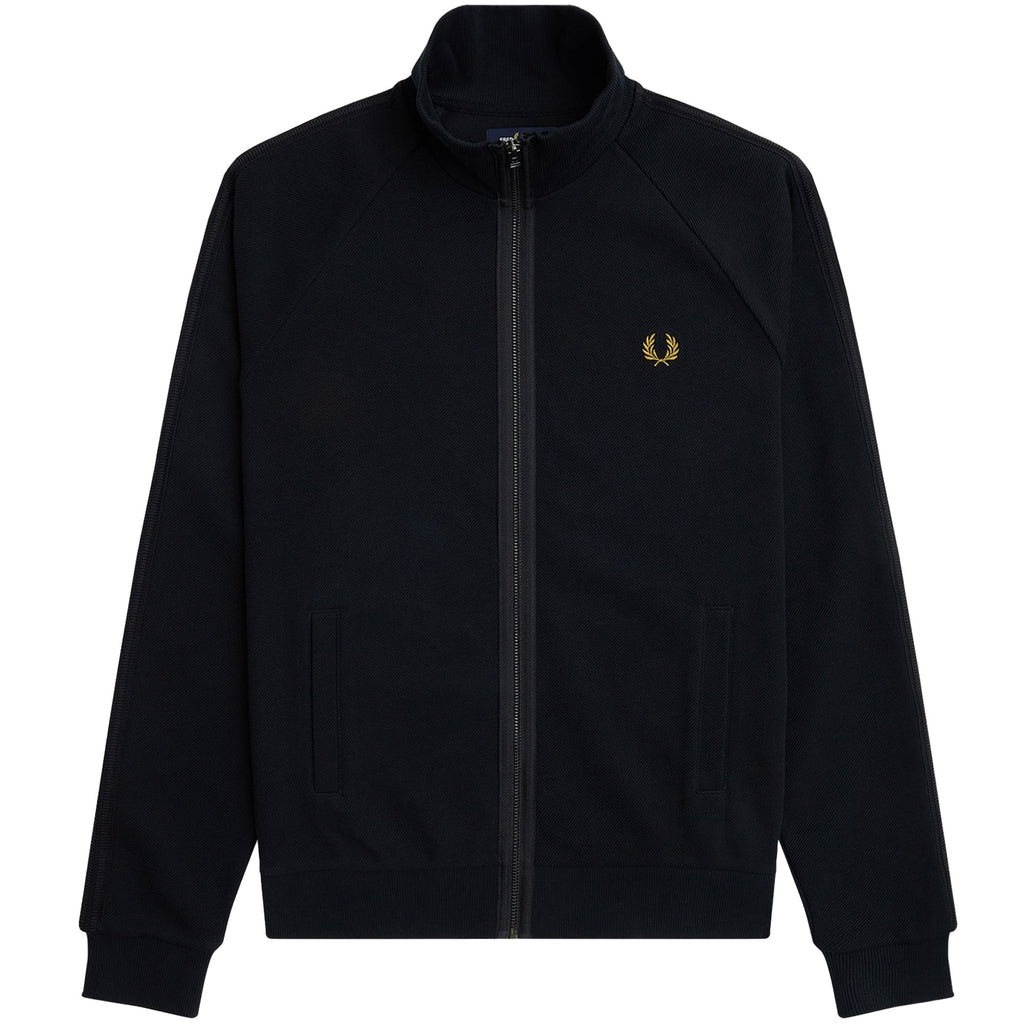 Fred Perry J5 Knitted Tape Track Jacket - Black