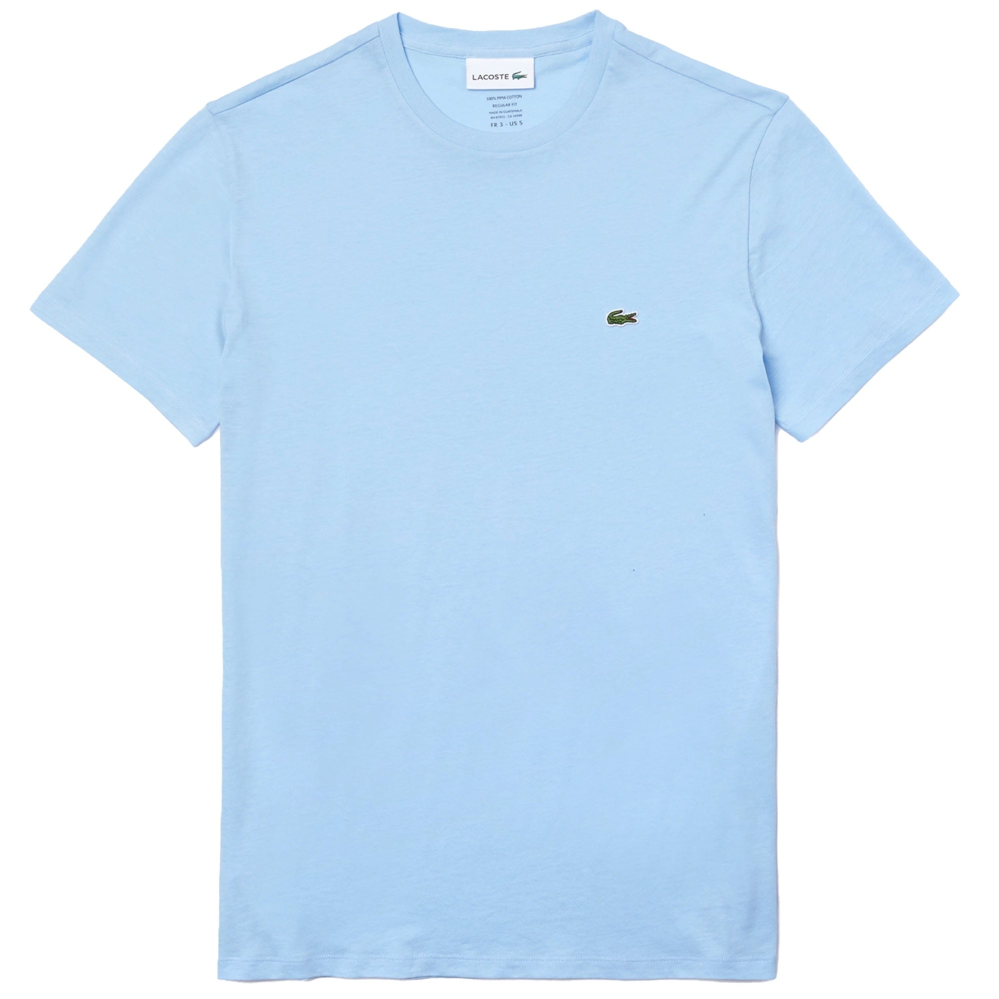 Crew Neck Pima Cotton Jersey T-shirt - Blue