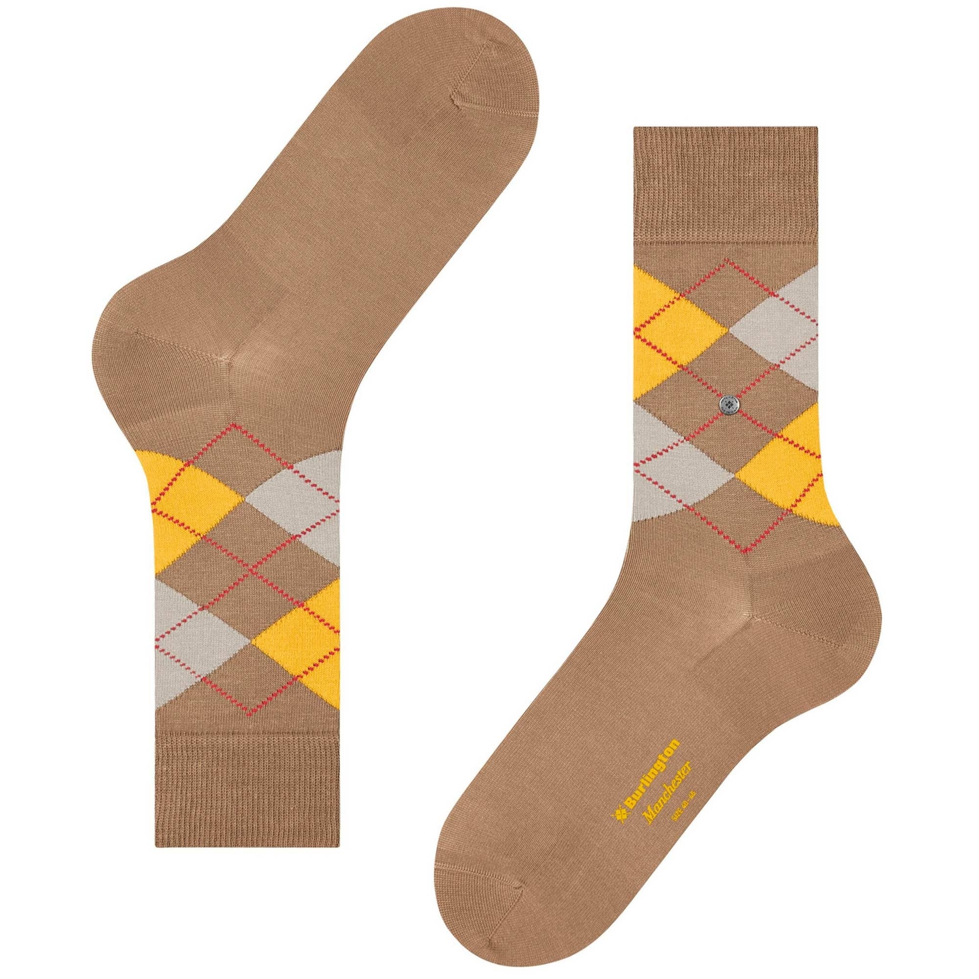 Burlington Socks Manchester Socks - Light Brown