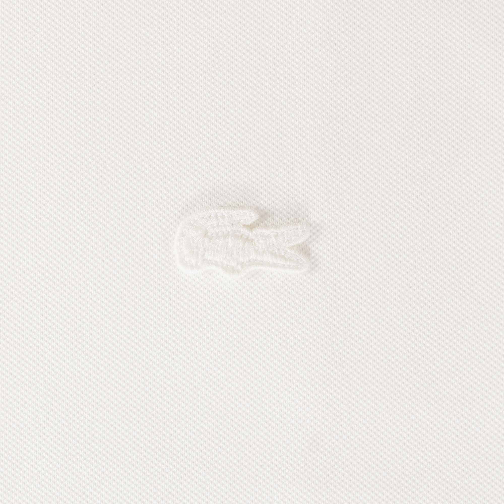 Lacoste Regular Fit Stretch Piqu  T-shirt - White