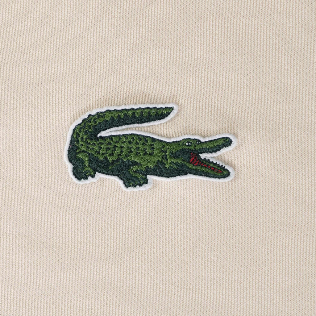 Lacoste Unisex Zip High Neck Organic Cotton Sweatshirt - White