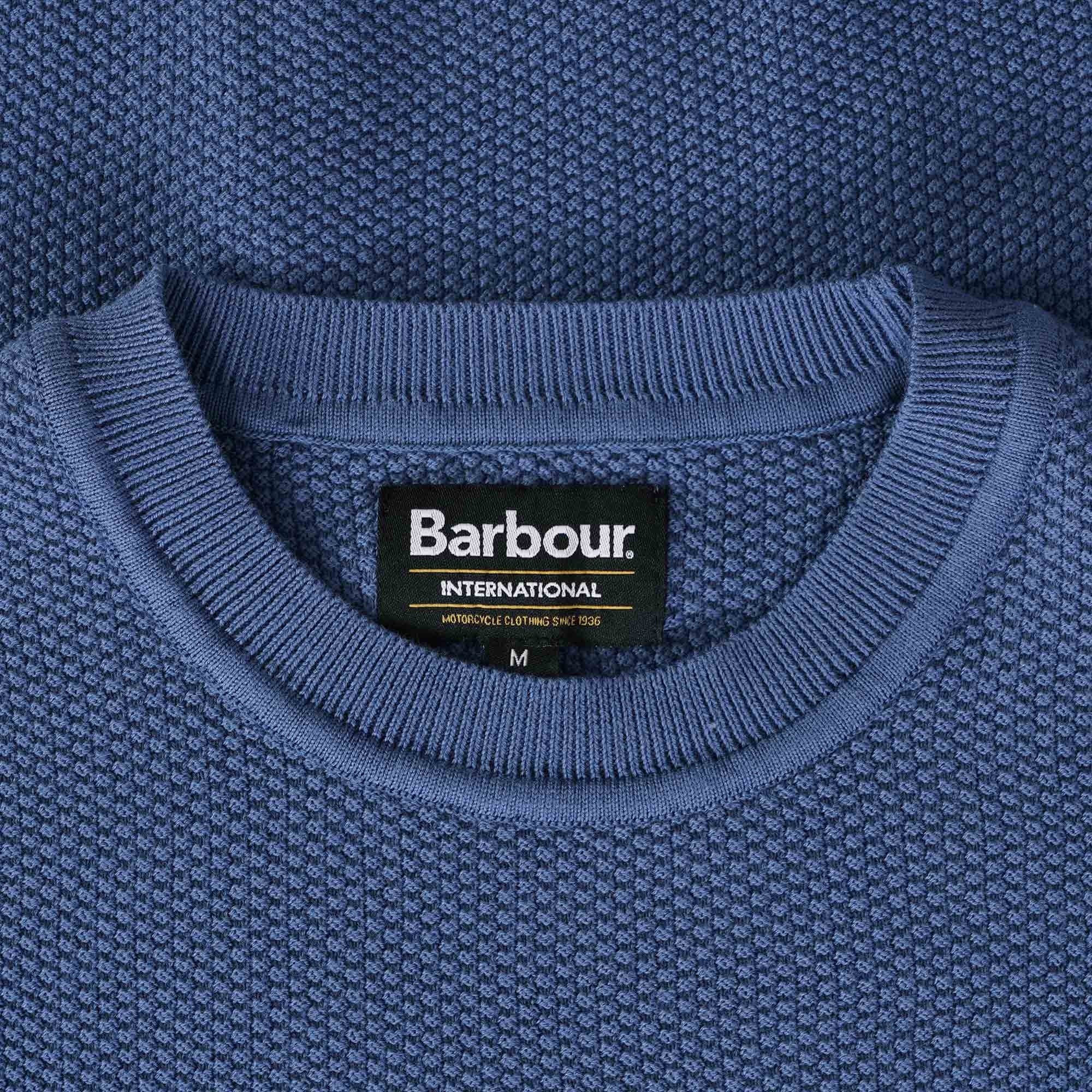 Barbour International Drive Crew Neck Sweater - Blue Horizon