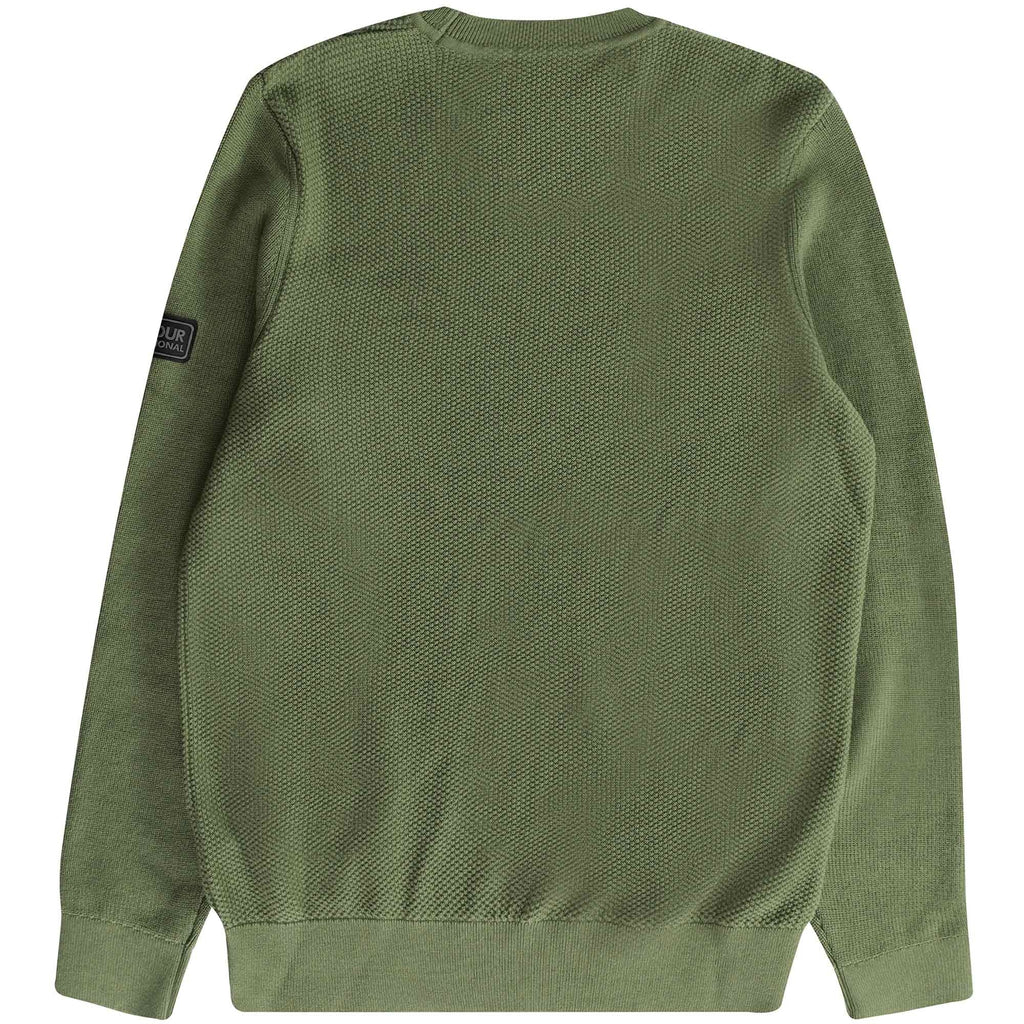 Barbour Drive Crew Neck Sweater - Light Moss