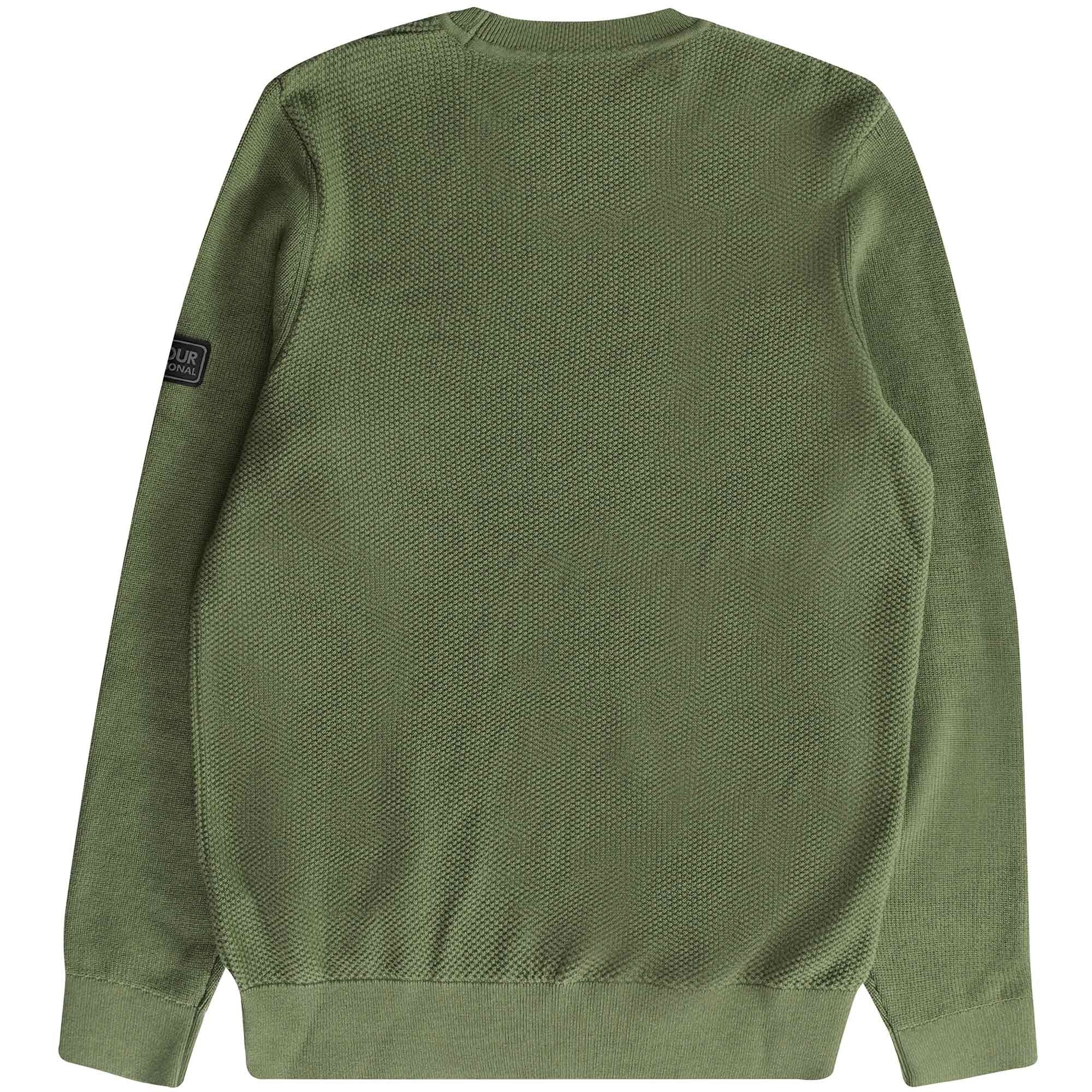 Barbour Drive Crew Neck Sweater - Light Moss