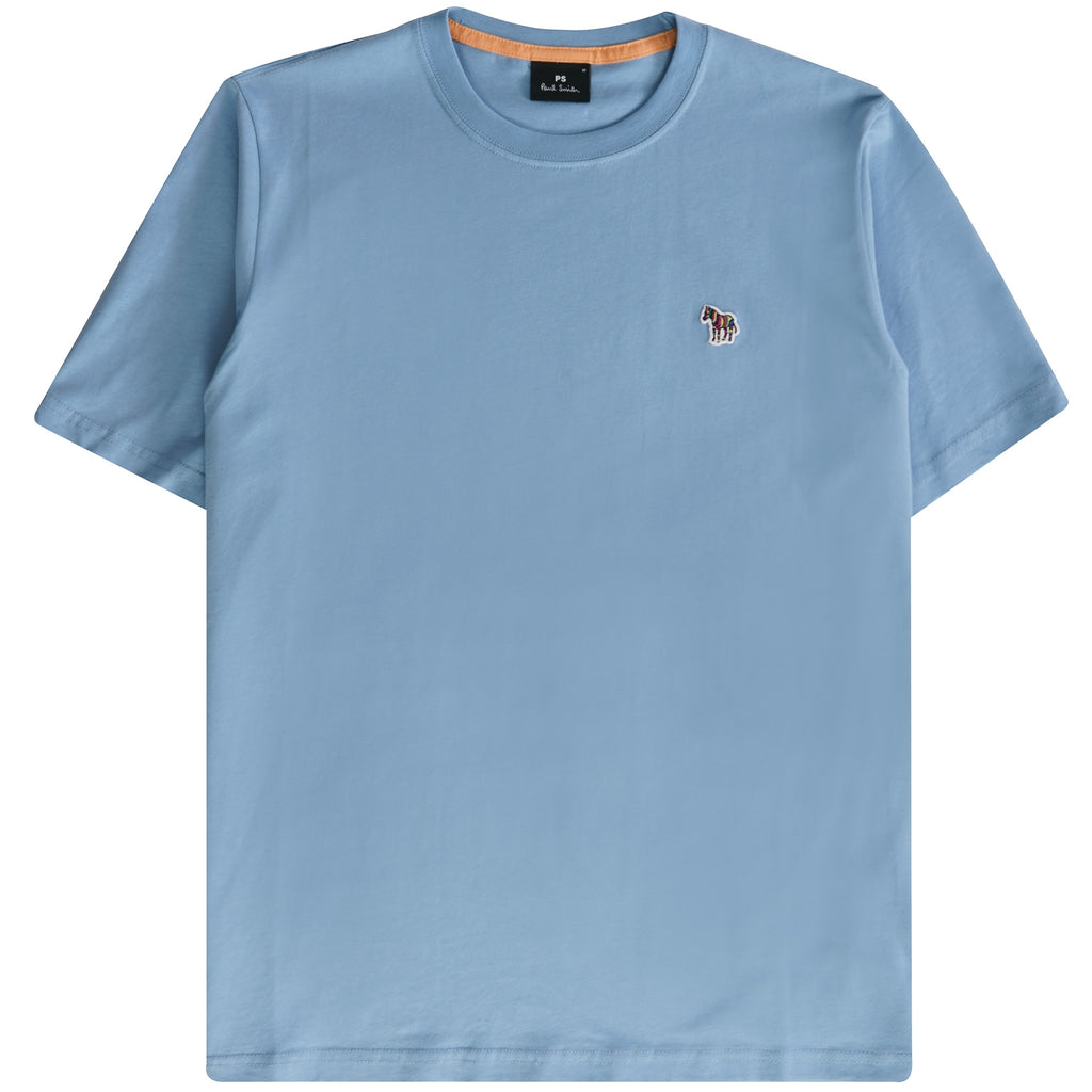 Paul Smith Cotton Zebra Logo T-Shirt - Sky Blue