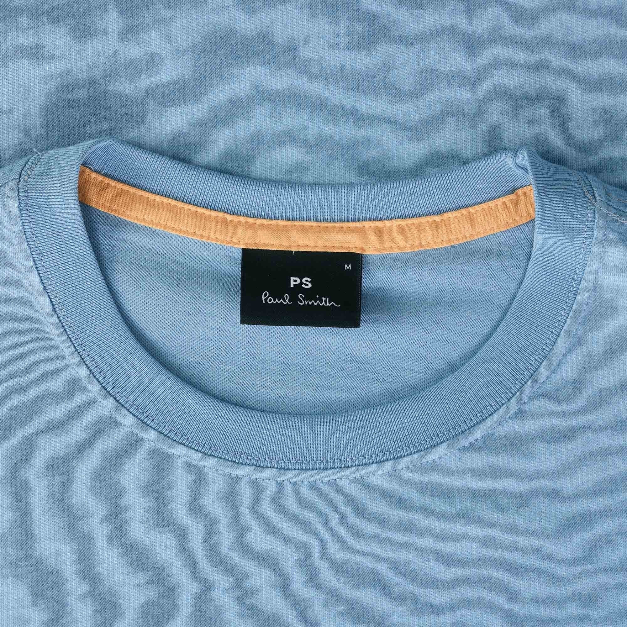 Paul Smith Cotton Zebra Logo T-Shirt - Sky Blue