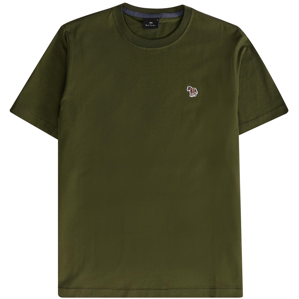 Paul Smith Cotton Zebra Logo T-Shirt - Khaki