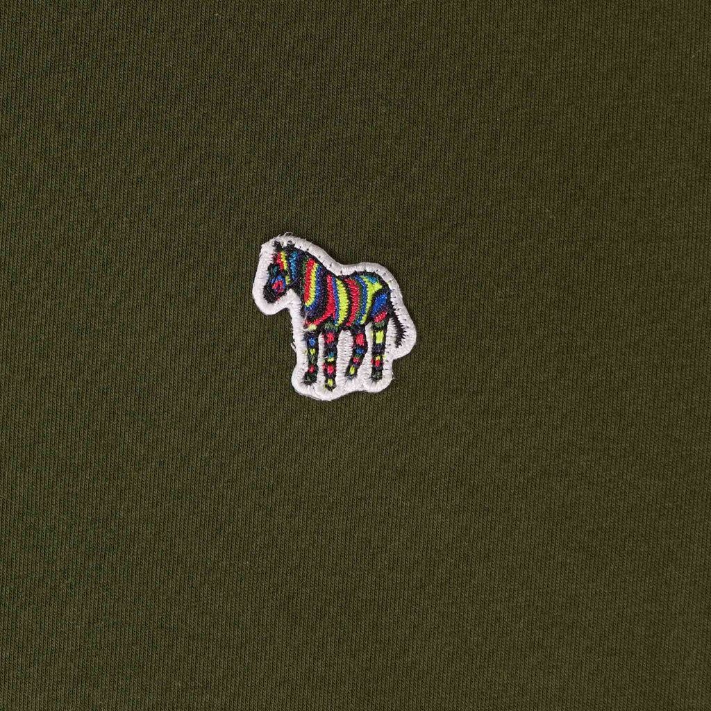 Paul Smith Cotton Zebra Logo T-Shirt - Khaki