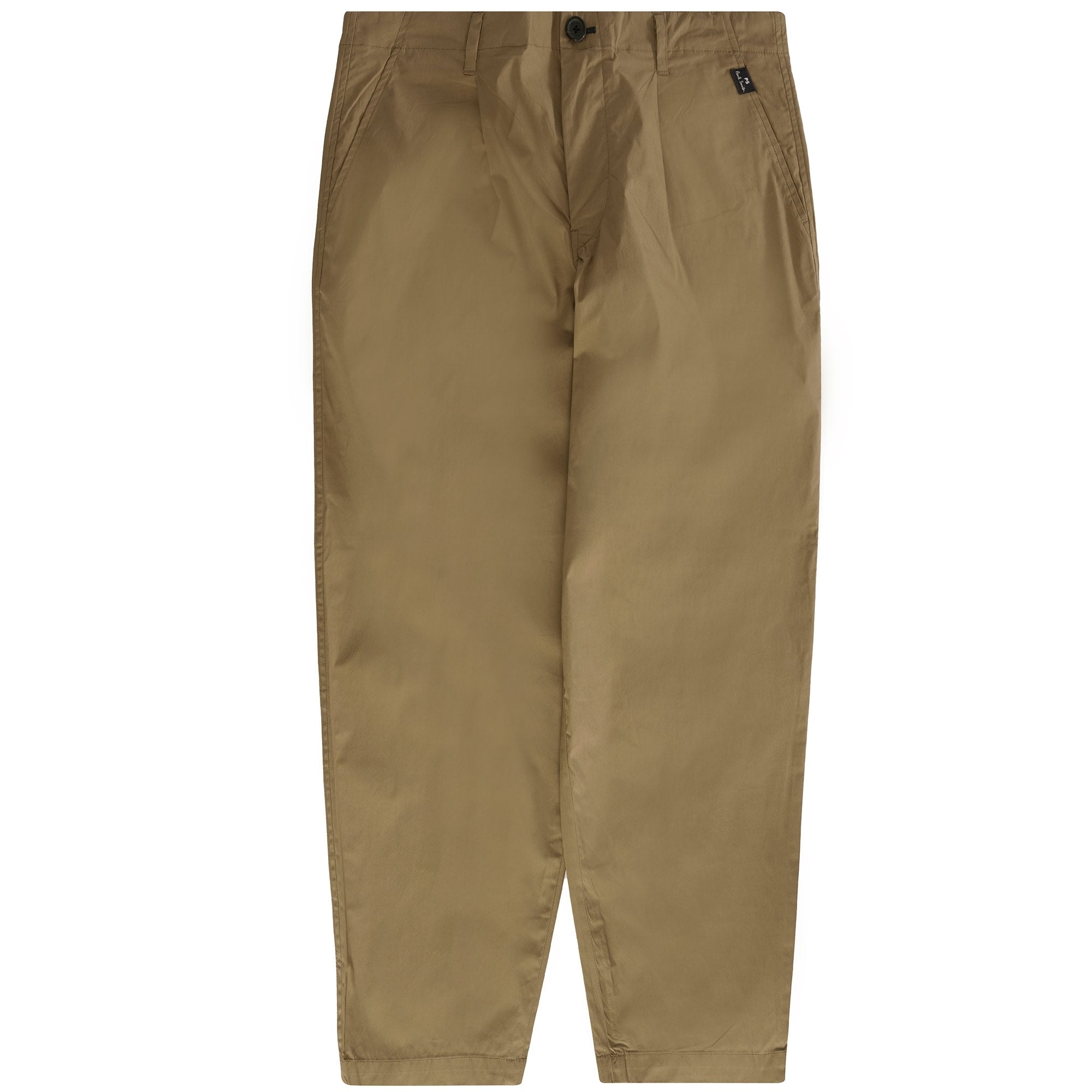 Paul Smith Tapered Fit Pleated Trousers - Camel