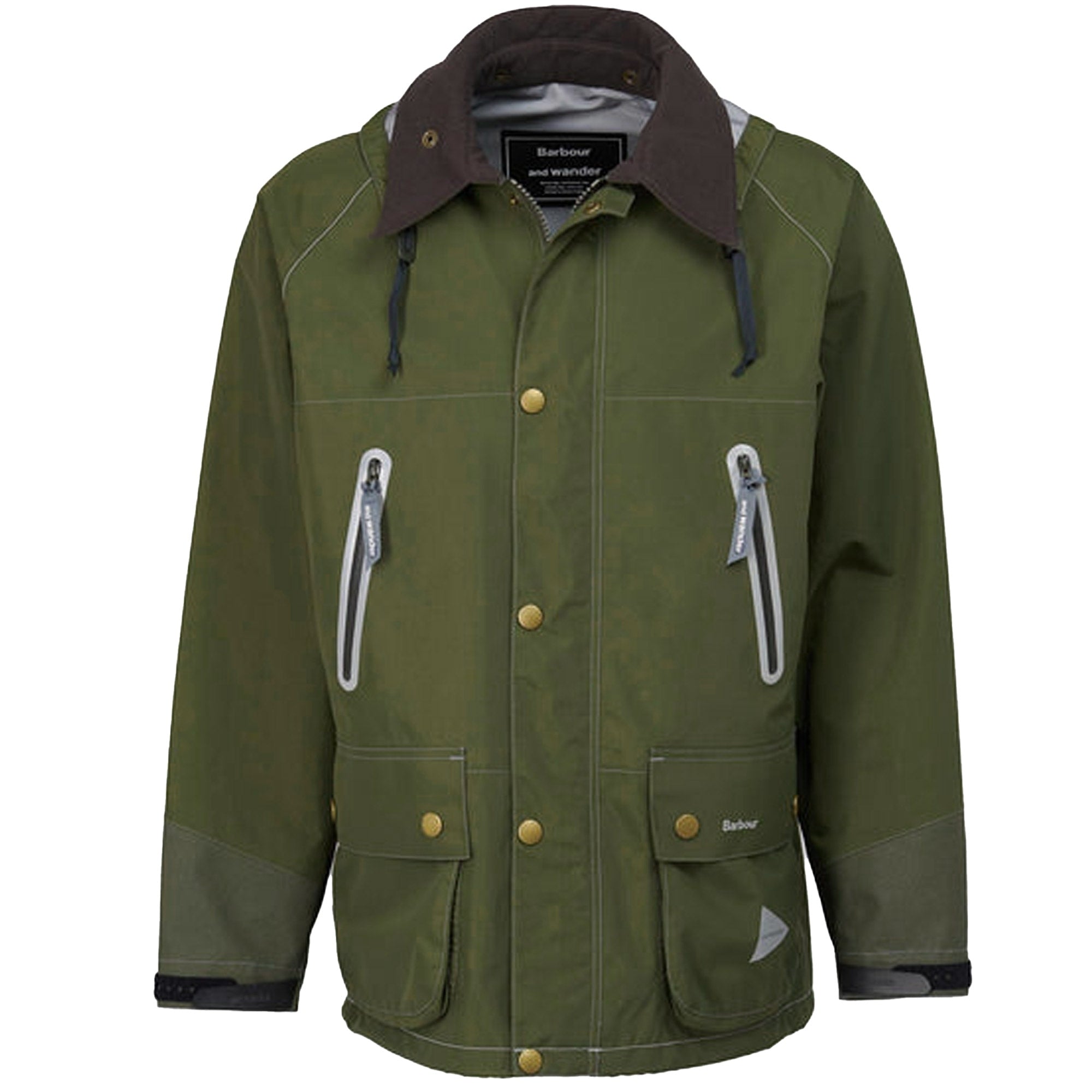 Barbour x And Wander 3L Waterproof Jacket - Olive – Stuarts London