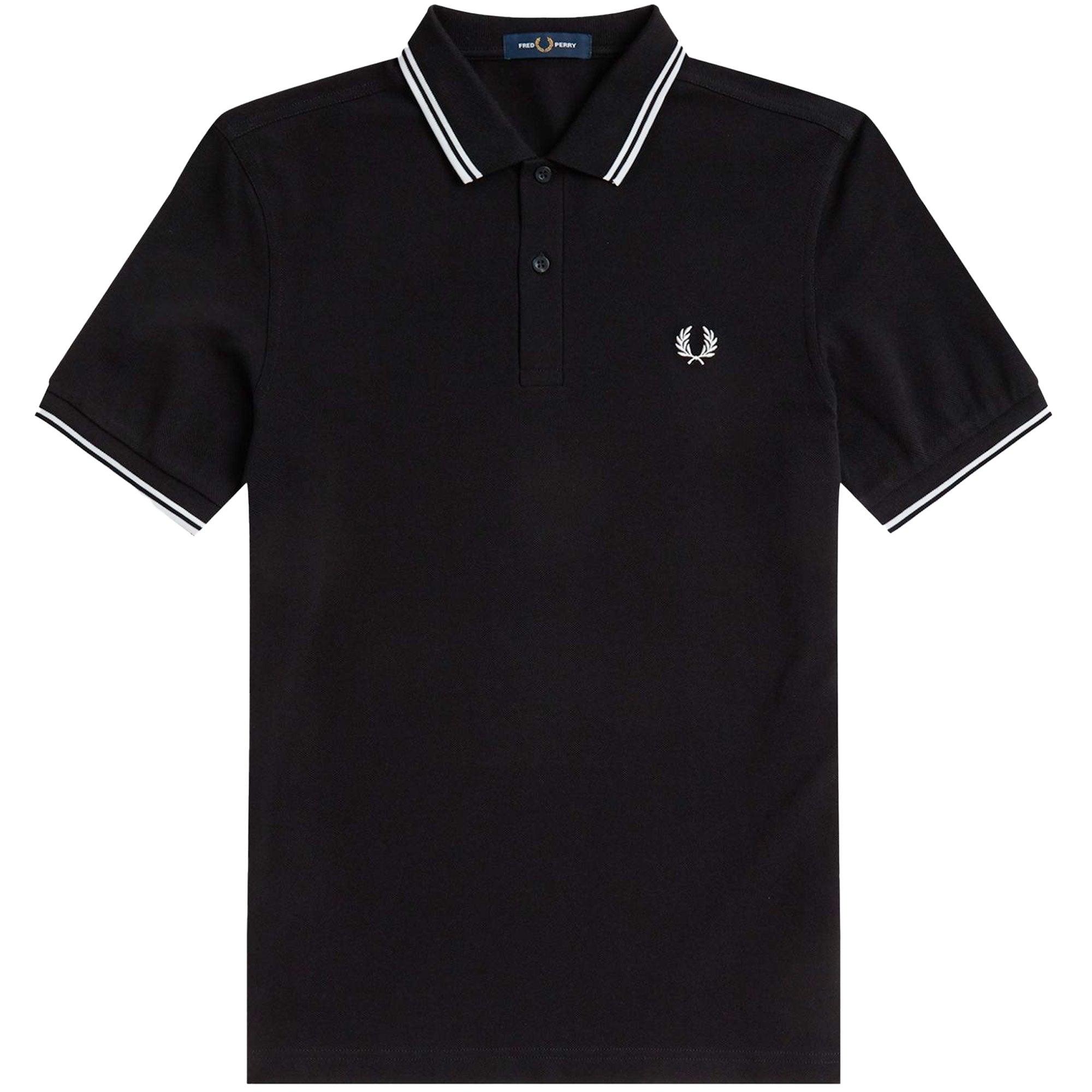 M3600 Twin Tipped Polo Shirt - Black/White