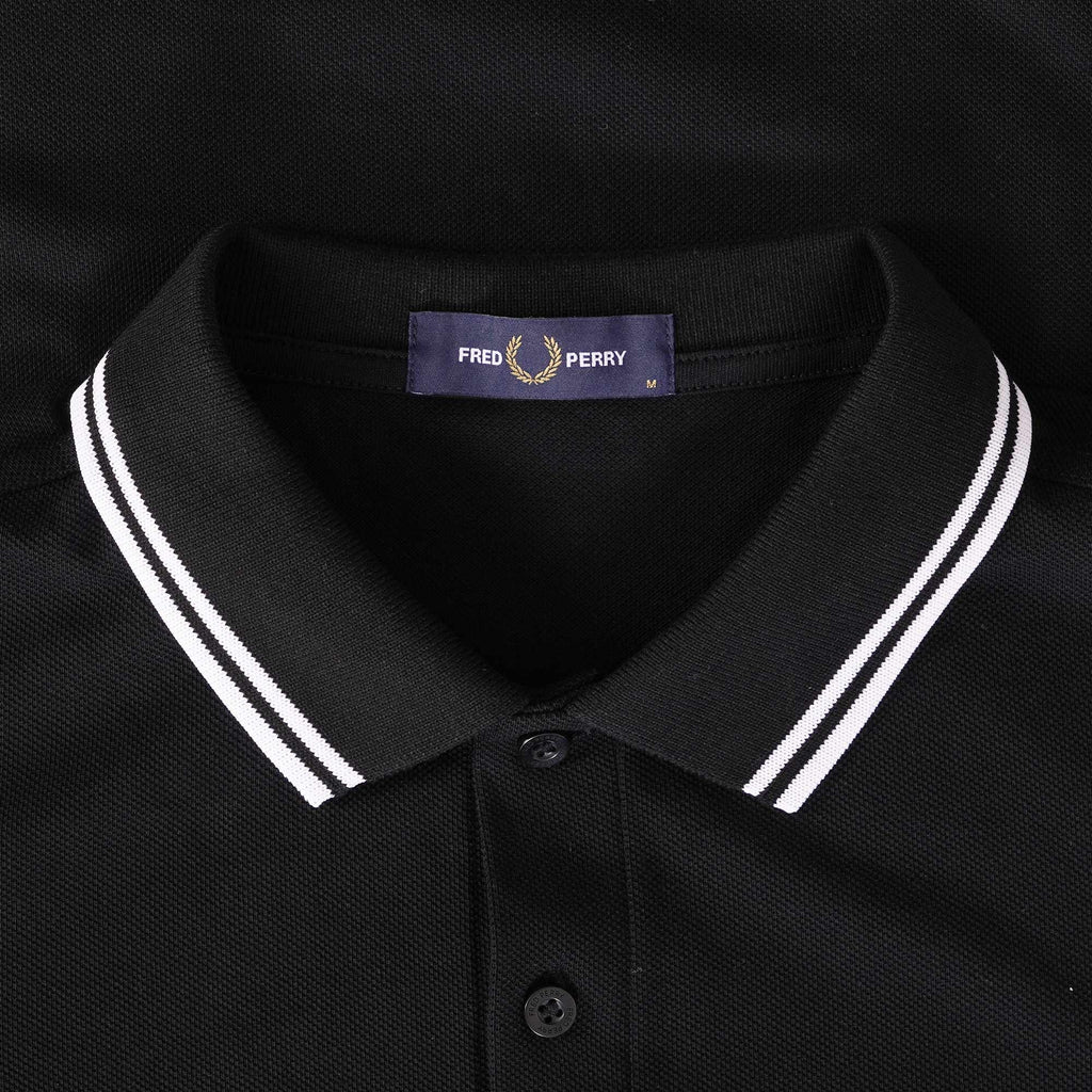 M3600 Twin Tipped Polo Shirt - Black/White