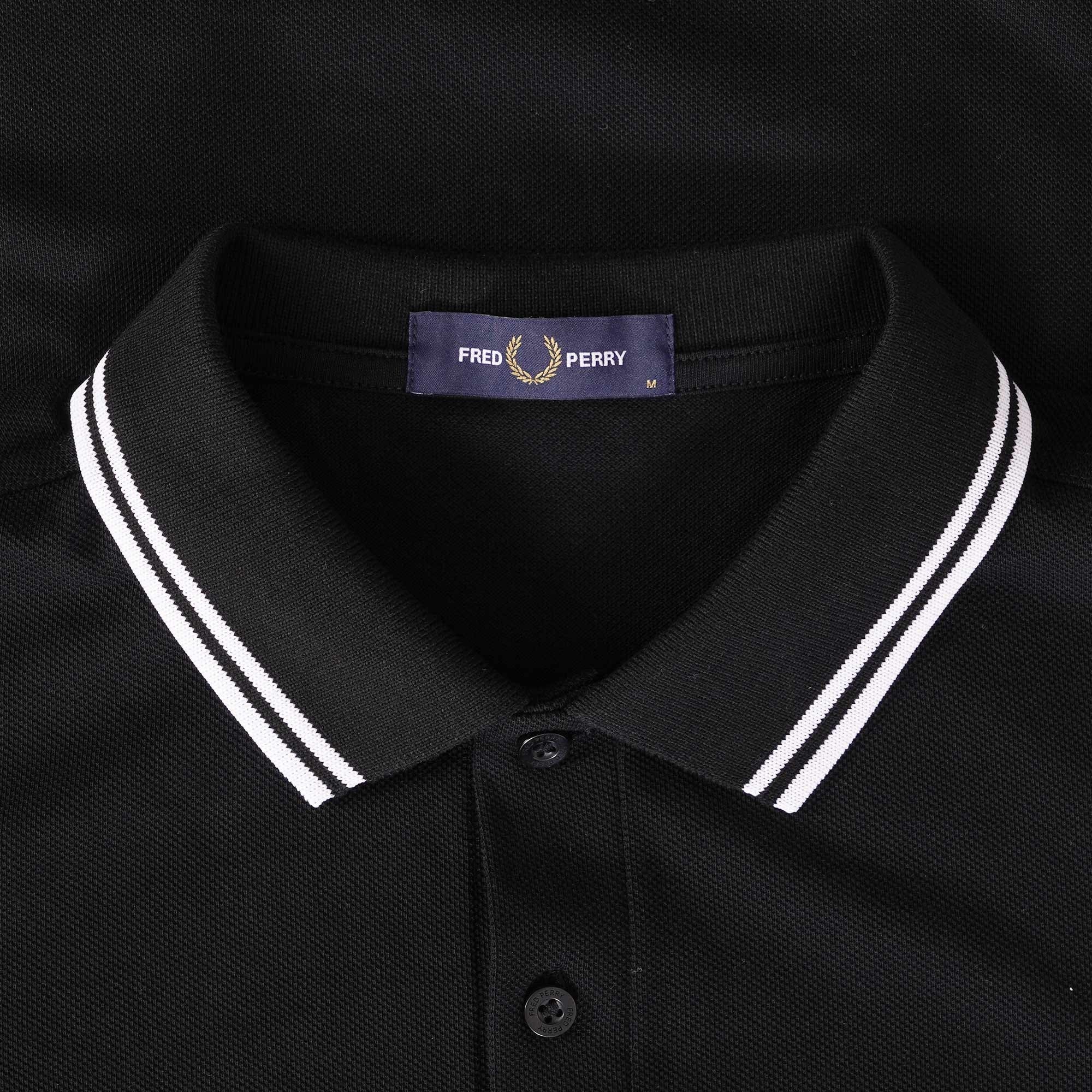 M3600 Twin Tipped Polo Shirt - Black/White