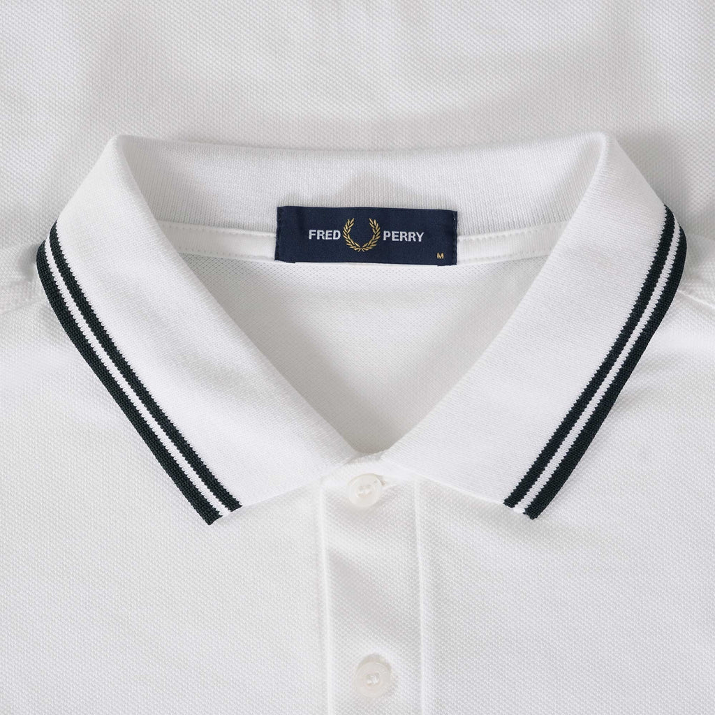 Fred Perry M3600 Twin Tipped Polo Shirt - White