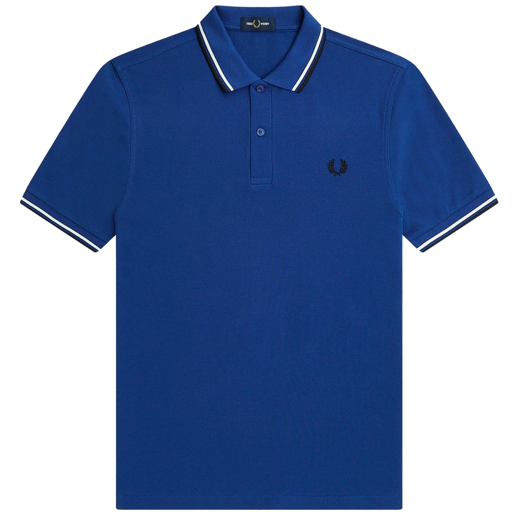 Fred Perry M3600 Twin Tipped Polo Shirt - Colbalt