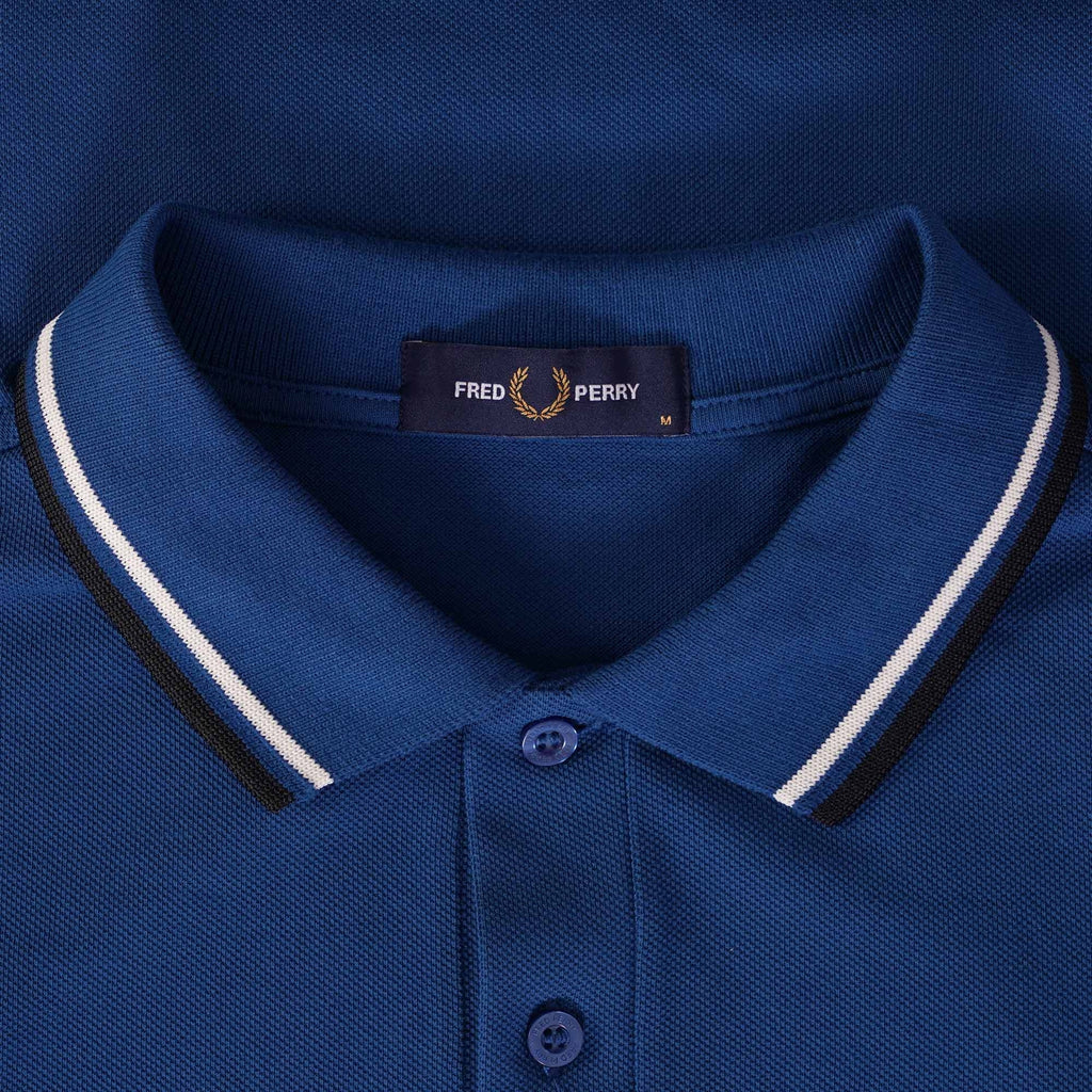 Fred Perry M3600 Twin Tipped Polo Shirt - Colbalt