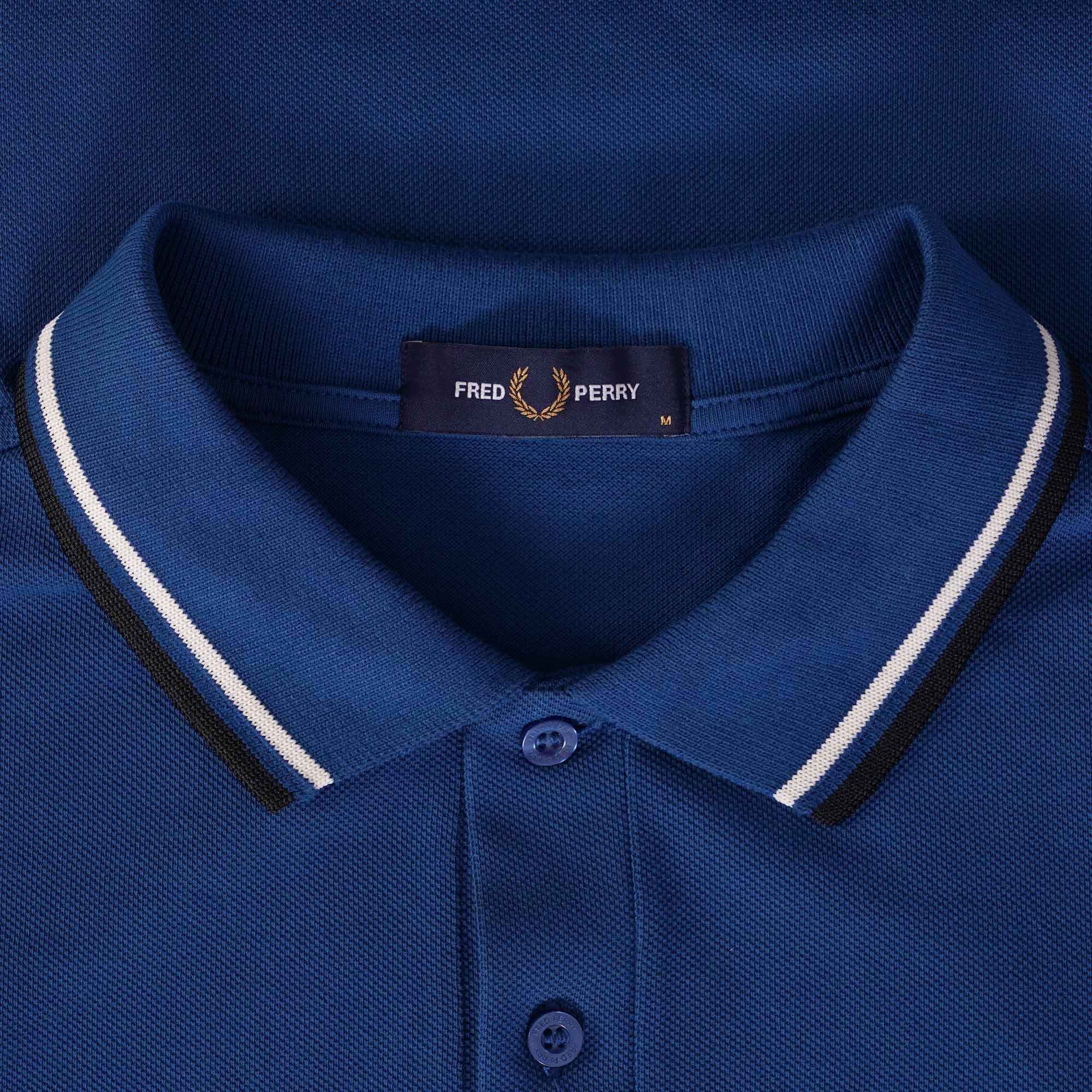 Fred Perry M3600 Twin Tipped Polo Shirt - Colbalt