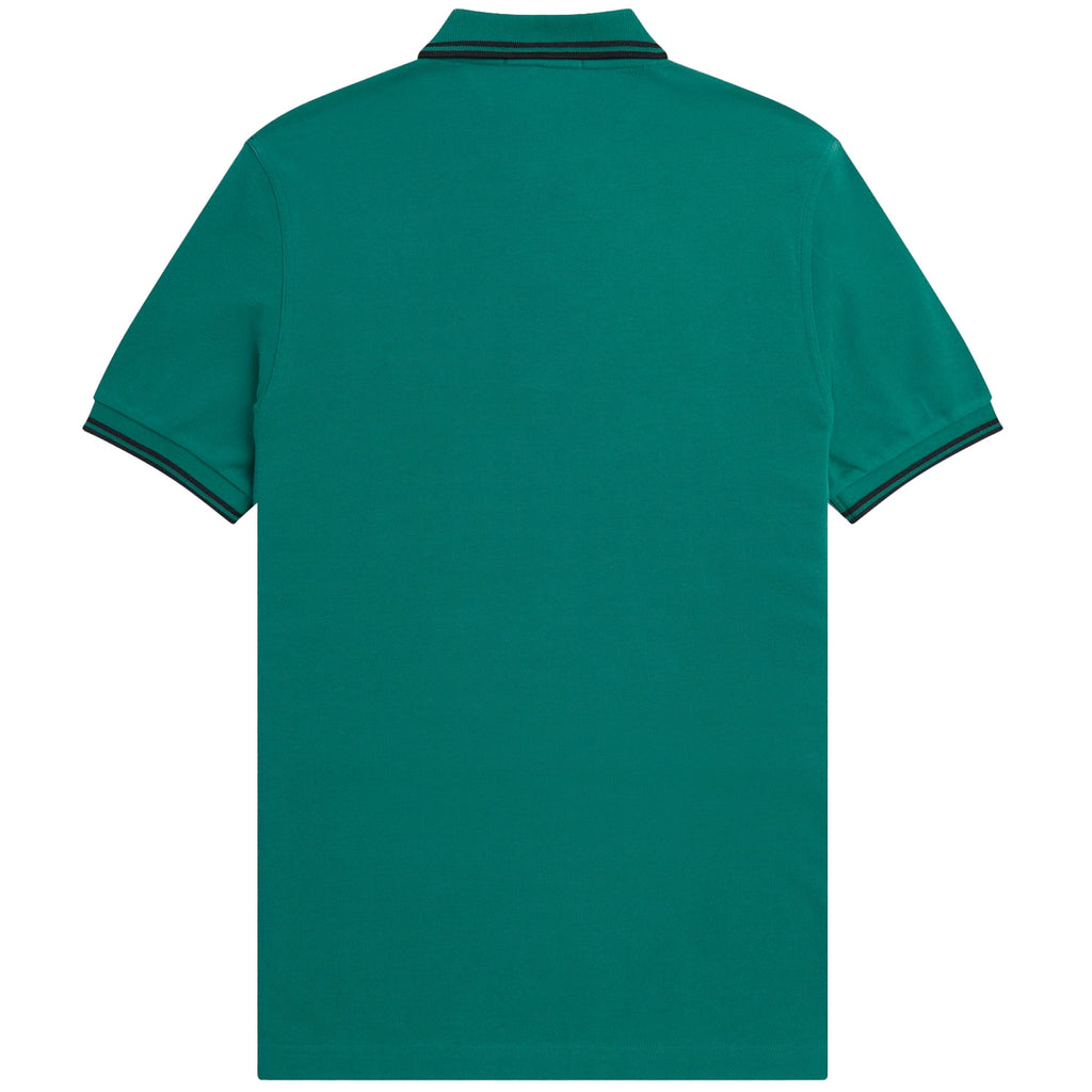 Fred Perry M3600 Twin Tipped Polo Shirt - Deep Mint