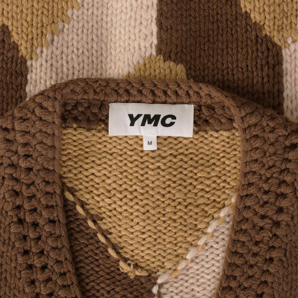 YMC Appalachian Handknit Waistcoat - Brown