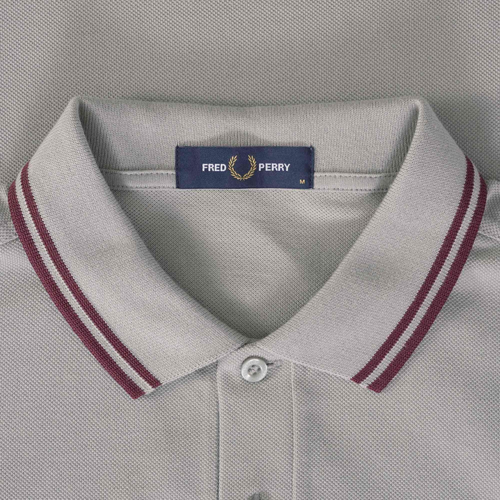 Fred Perry M3600 Twin Tipped Polo Shirt - Limestone