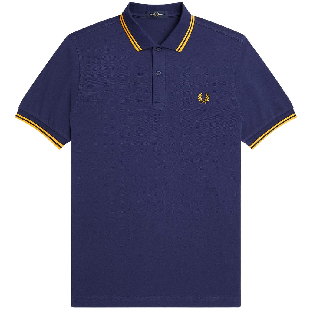 Fred Perry M3600 Twin Tipped Polo Shirt - French Navy