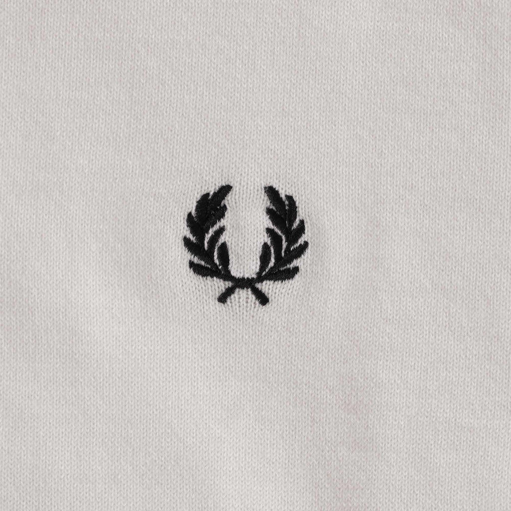 Fred Perry K4 Classic Long Sleeve Knitted Shirt - Snow White