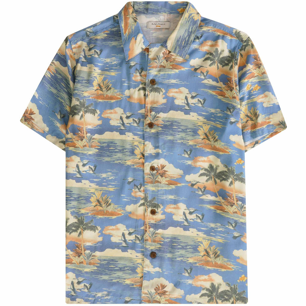 Nudie Jeans Arvid Hawaii Azure Shirt - Multi