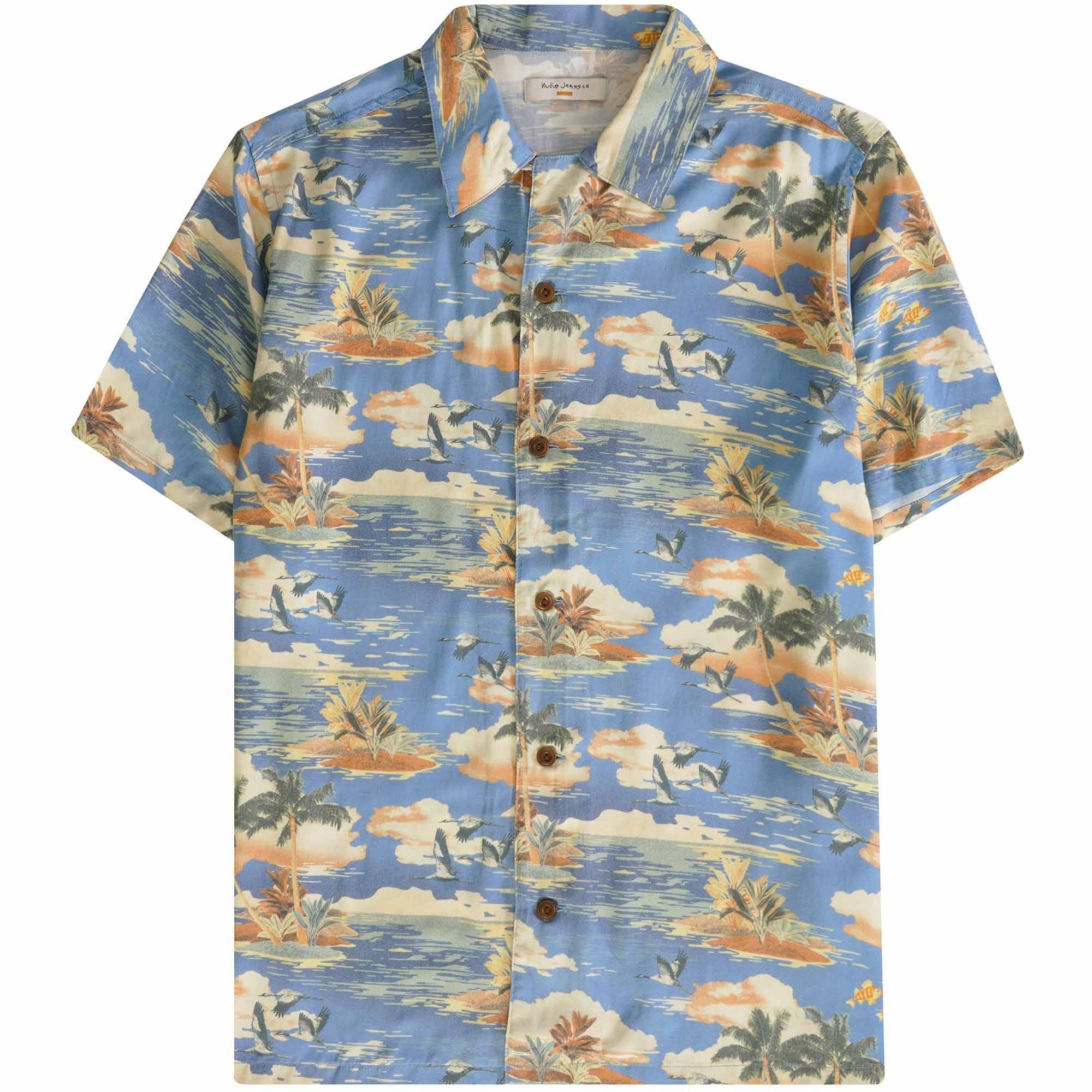 Nudie Jeans Arvid Hawaii Azure Shirt - Multi