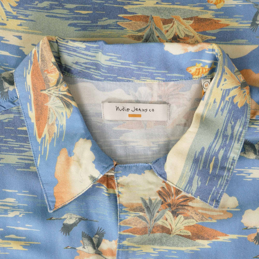 Nudie Jeans Arvid Hawaii Azure Shirt - Multi
