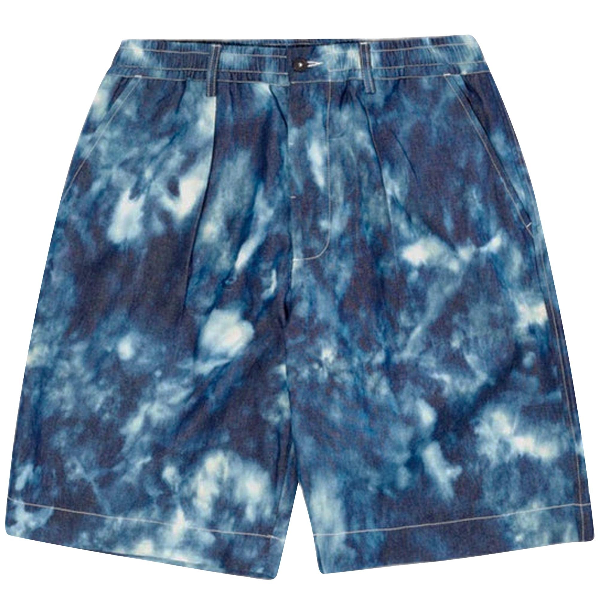 Universal Works Pleated Track Shorts - Indigo