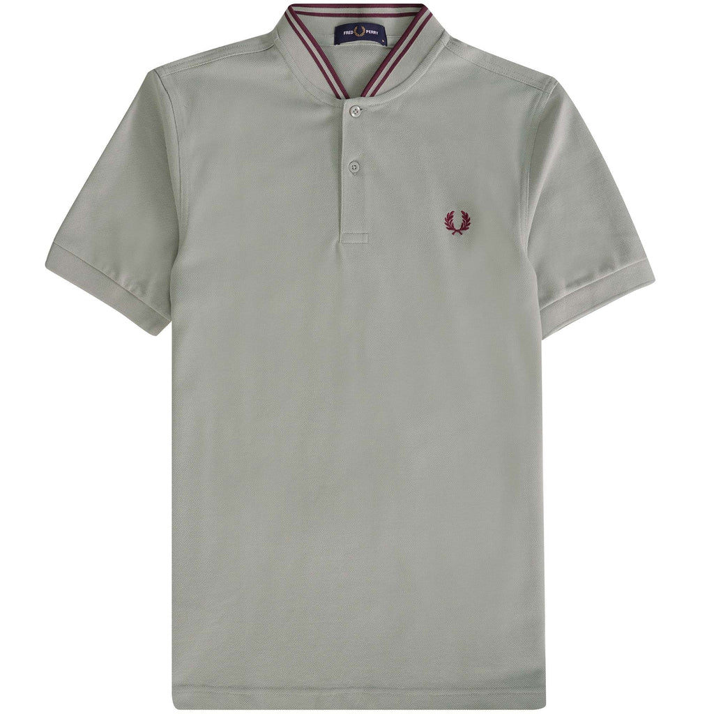 Fred Perry M4 Bomber Collar Polo Shirt - Limestone