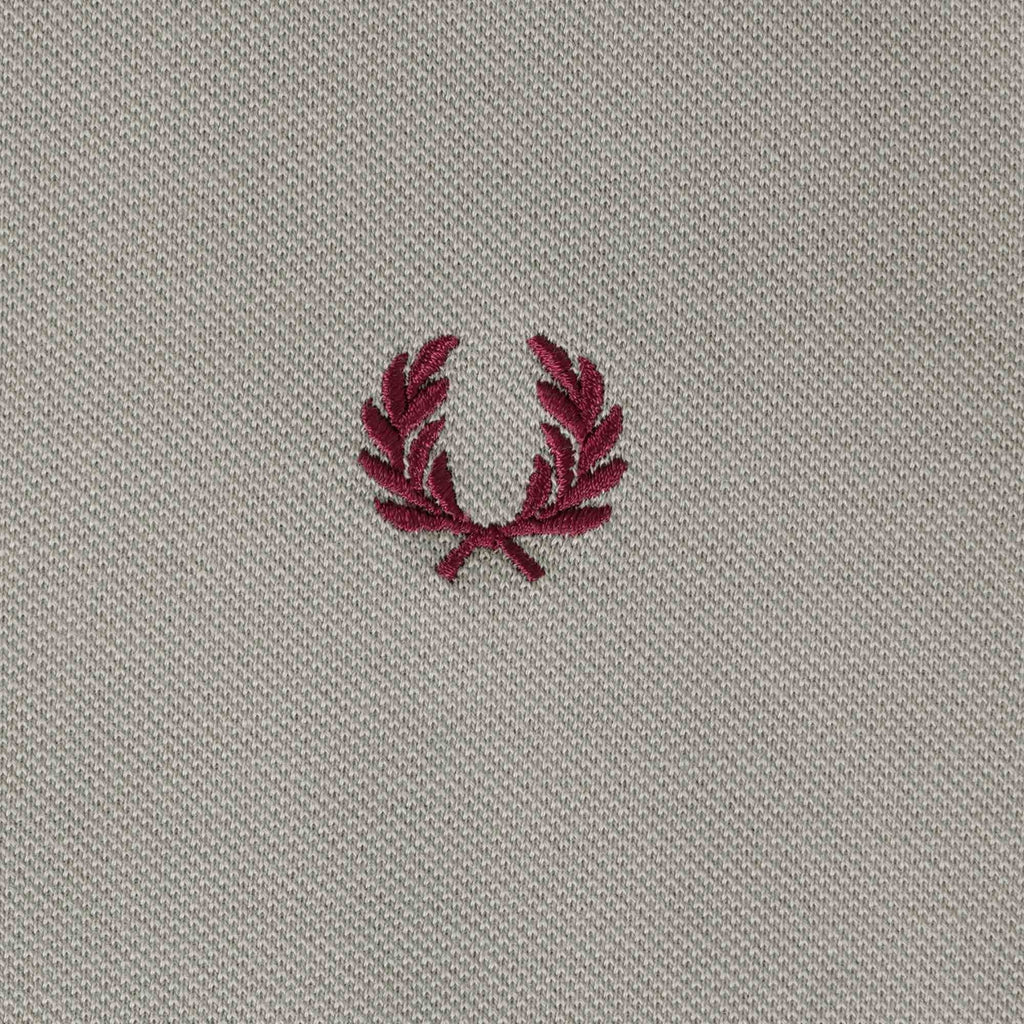 Fred Perry M4 Bomber Collar Polo Shirt - Limestone