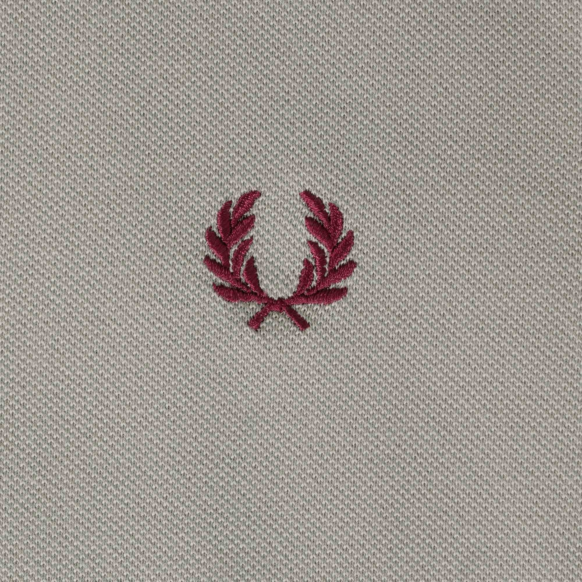 Fred Perry M4 Bomber Collar Polo Shirt - Limestone