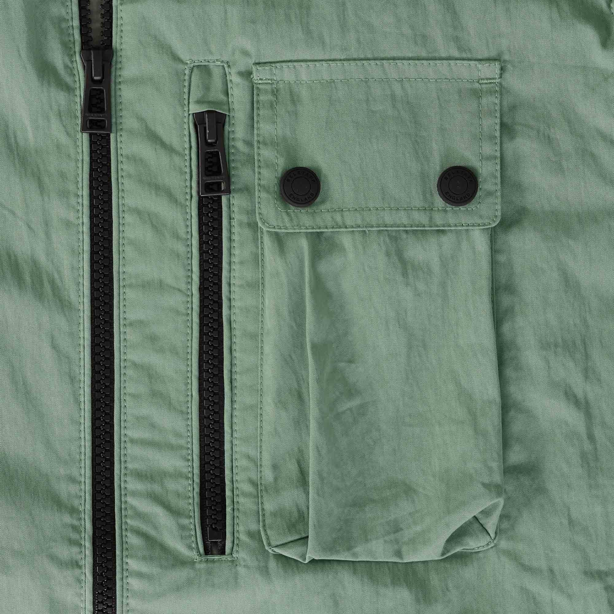 Belstaff Rail Overshirt - Steel Green