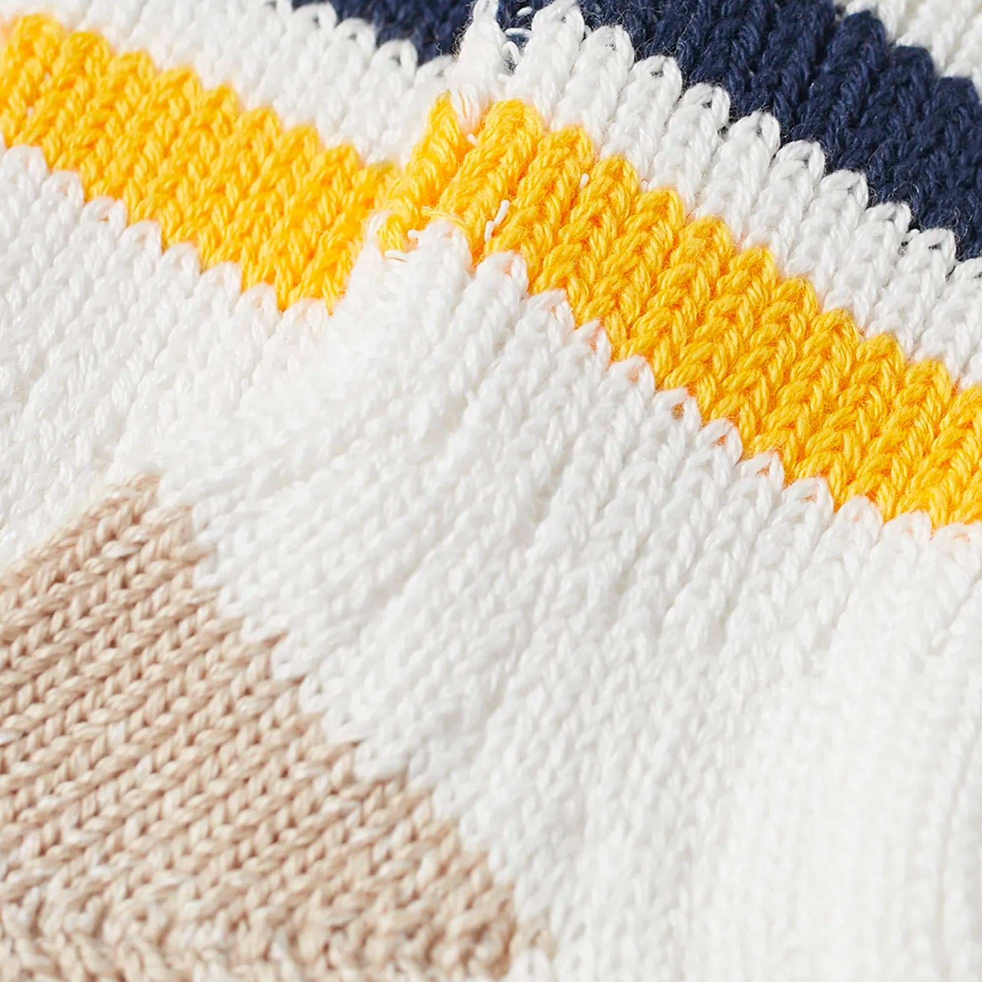 RoToTo Socks Old School Ribbed Ankle Sock - White/Navy