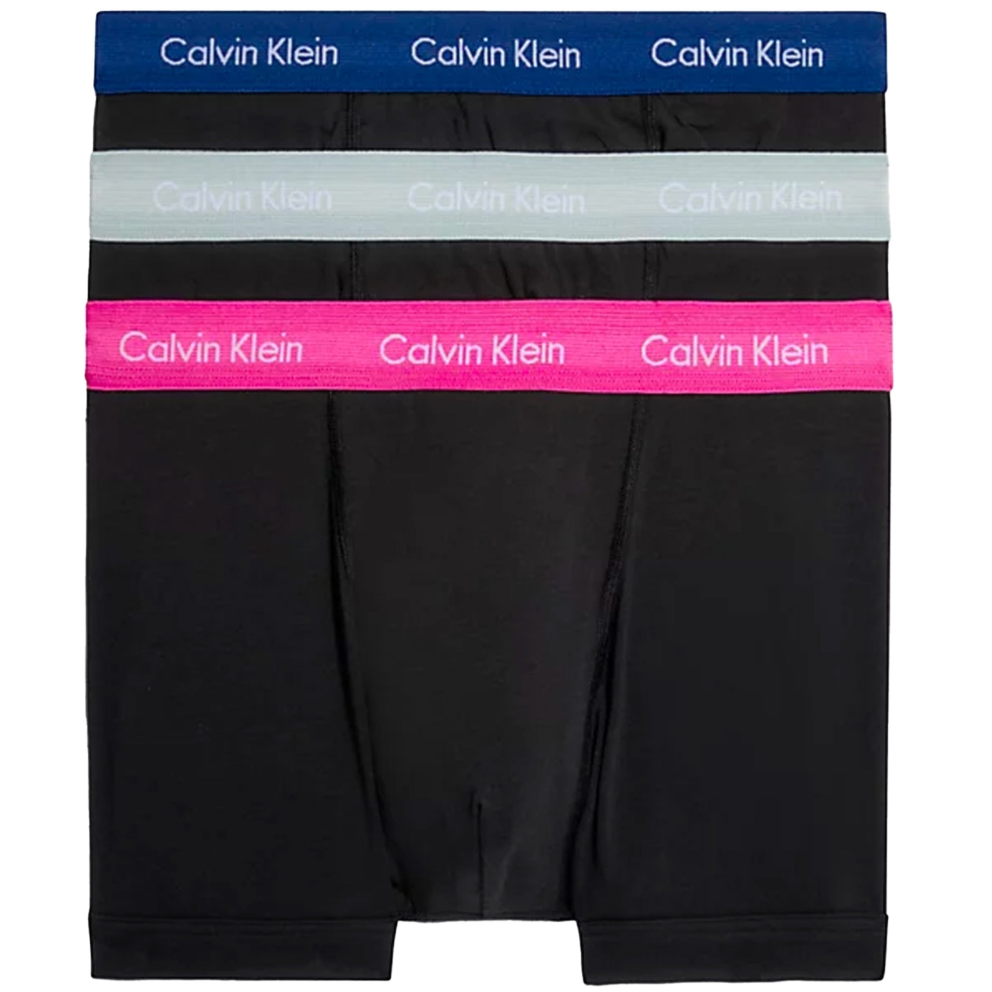 Calvin Klein 3 Pack Trunks - Pink/Sage/Navy