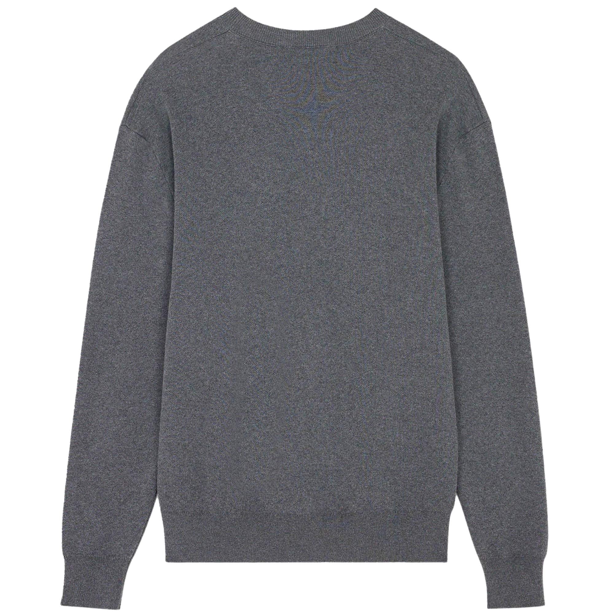 Maison Kitsune Mini Fox Head Intarsia Comfort Jumper - Dark Grey