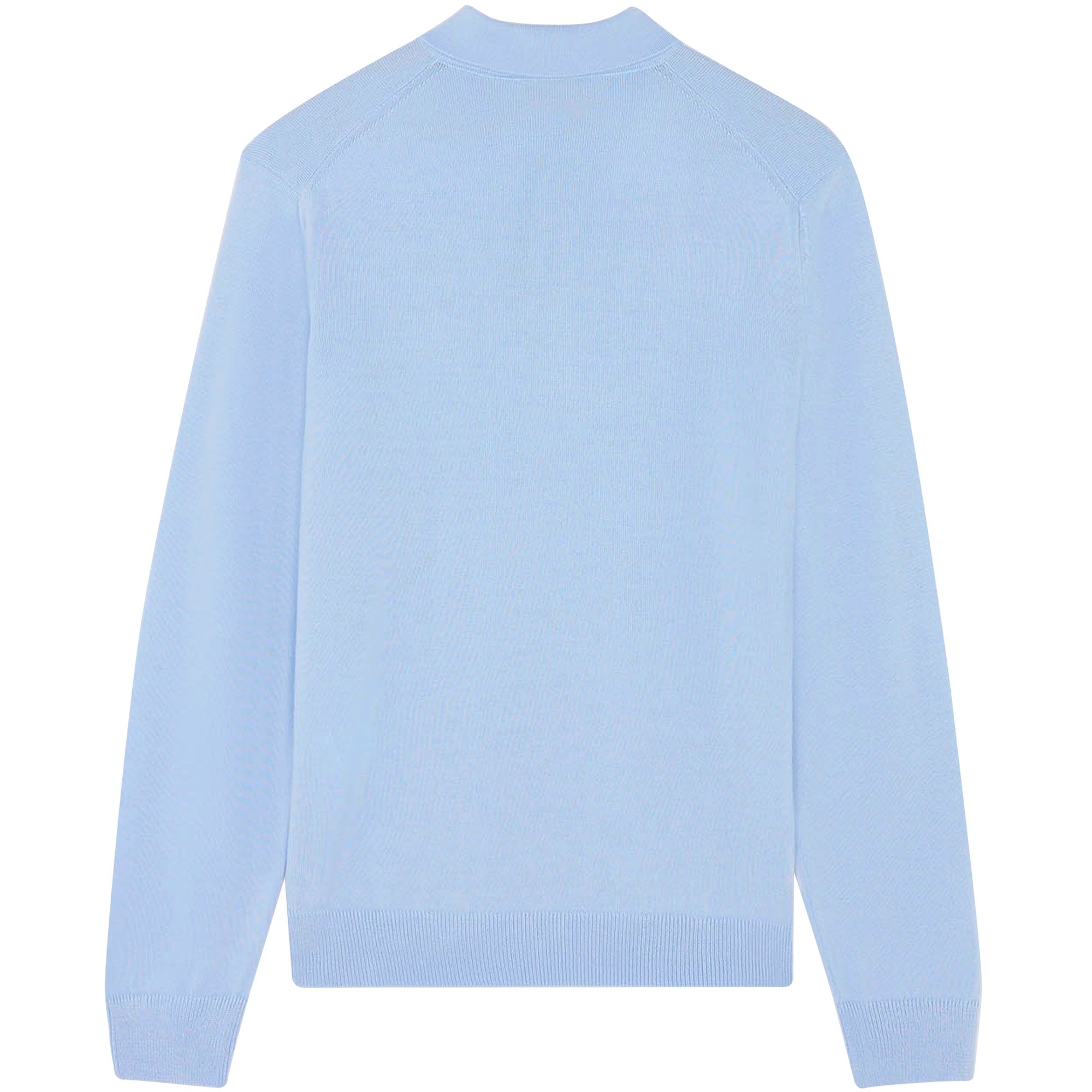 Maison Kitsune Dressed Fox Patch Regular Polo Jumper - Pale Blue