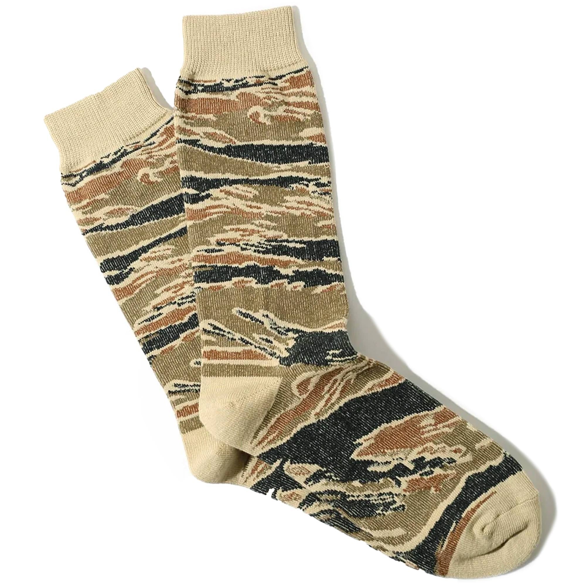 Anonymous Ism Camo Crew Socks - Beige