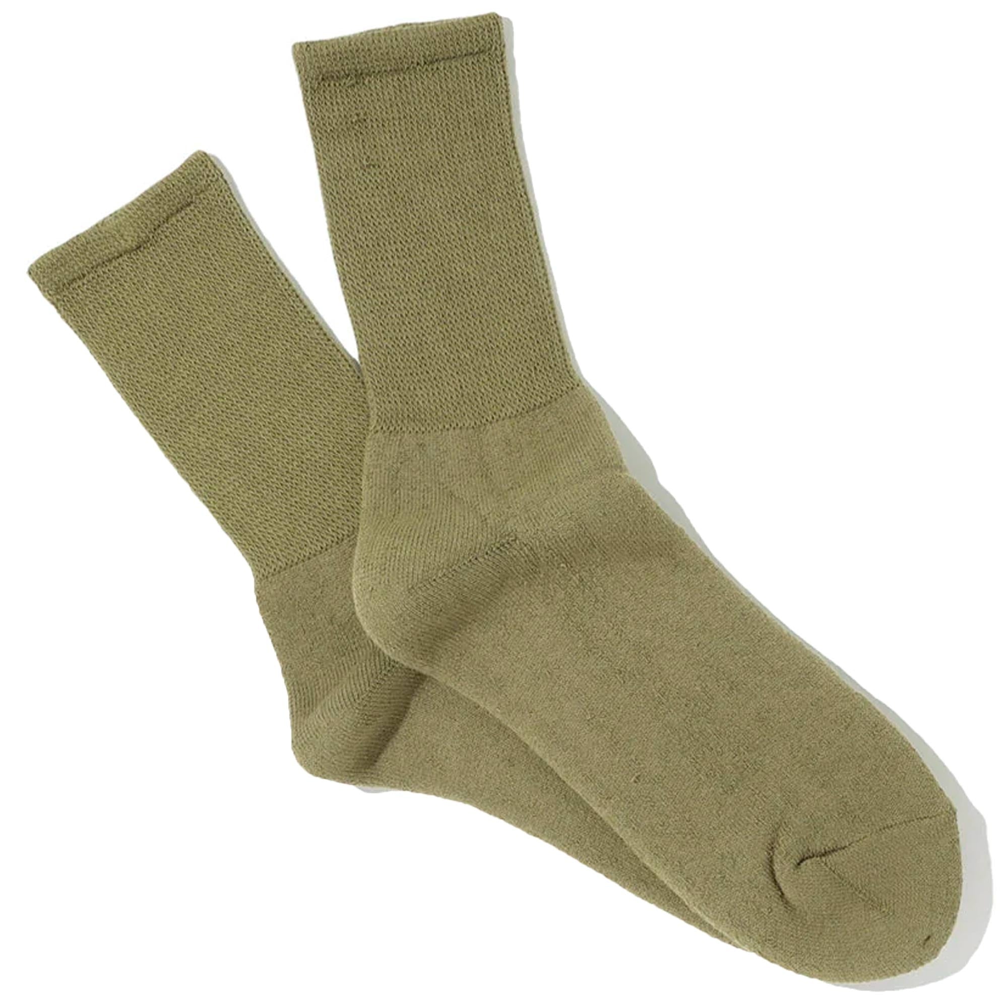 Anonymous Ism Organic Cotton Super Soft Sports Socks - Khaki